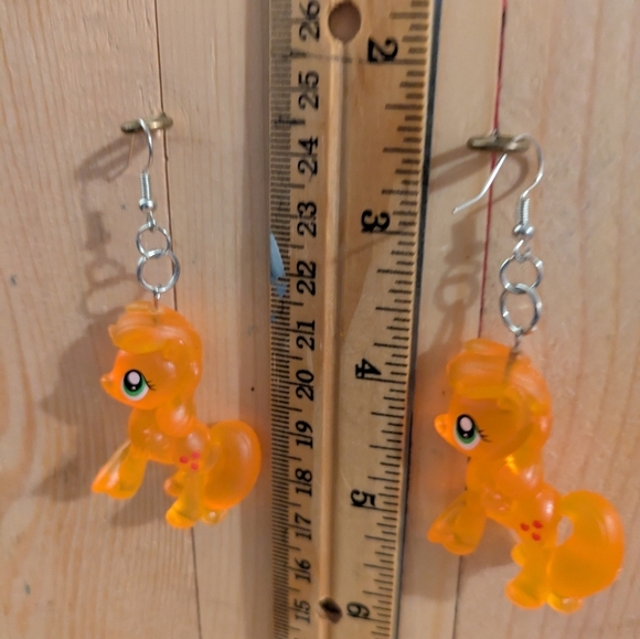 Orange Pony Earrings - Picture 4 of 4